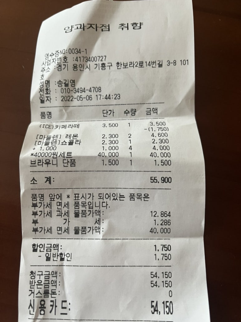 양과자점 취향 이미지
