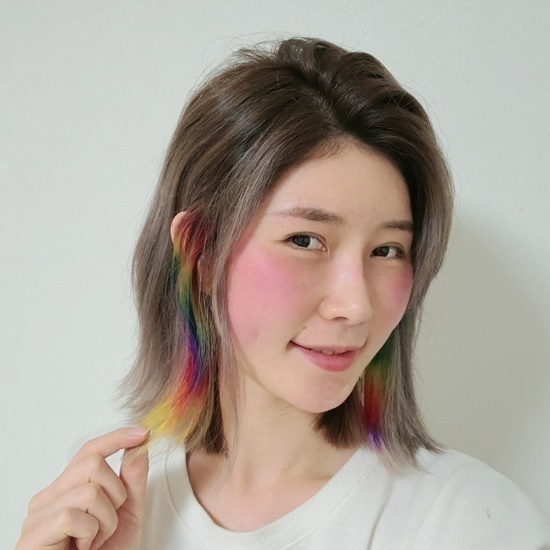 무지개헤어라인 이미지