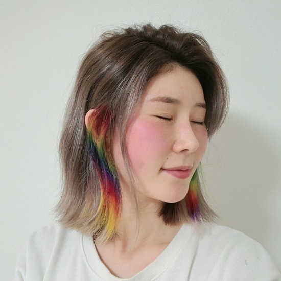 무지개헤어라인 이미지