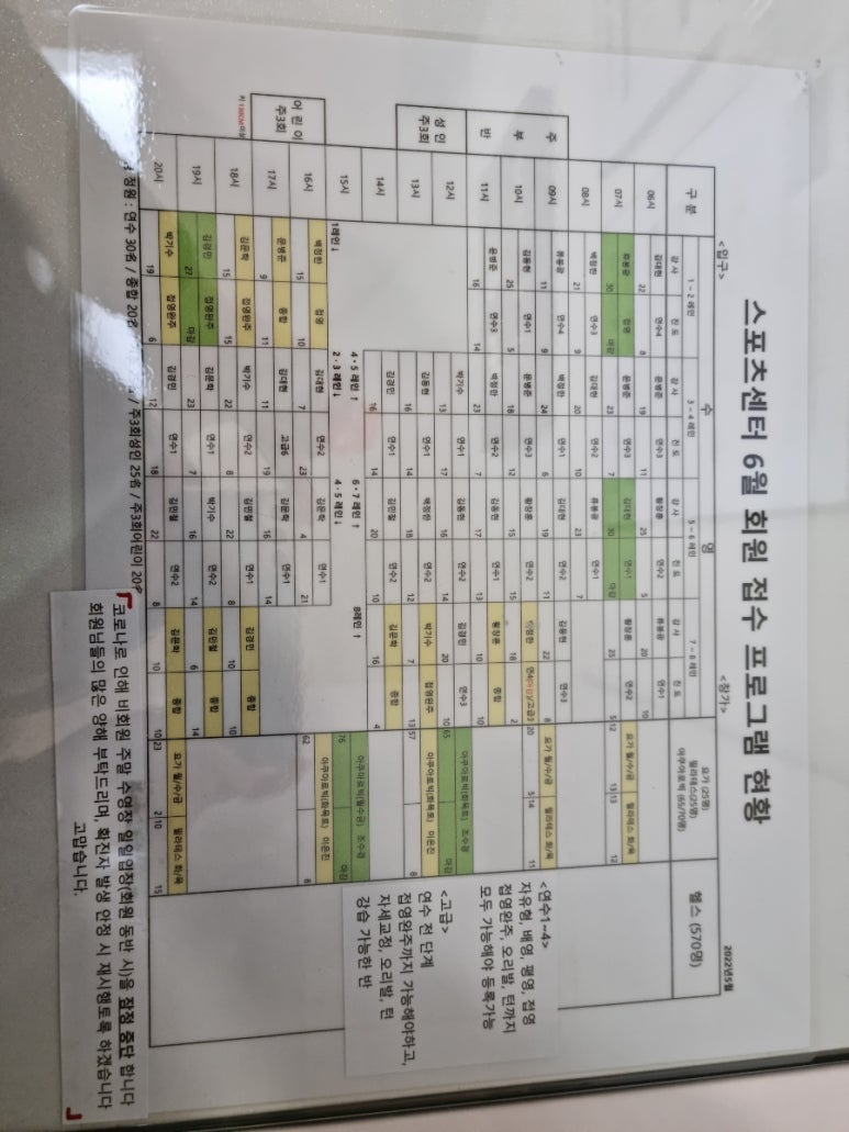 롯데백화점 스포츠센터 이미지