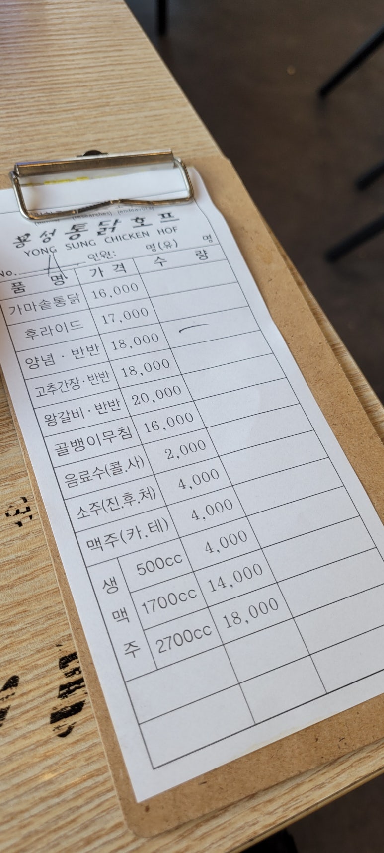 용성통닭(호매실직영점) 이미지