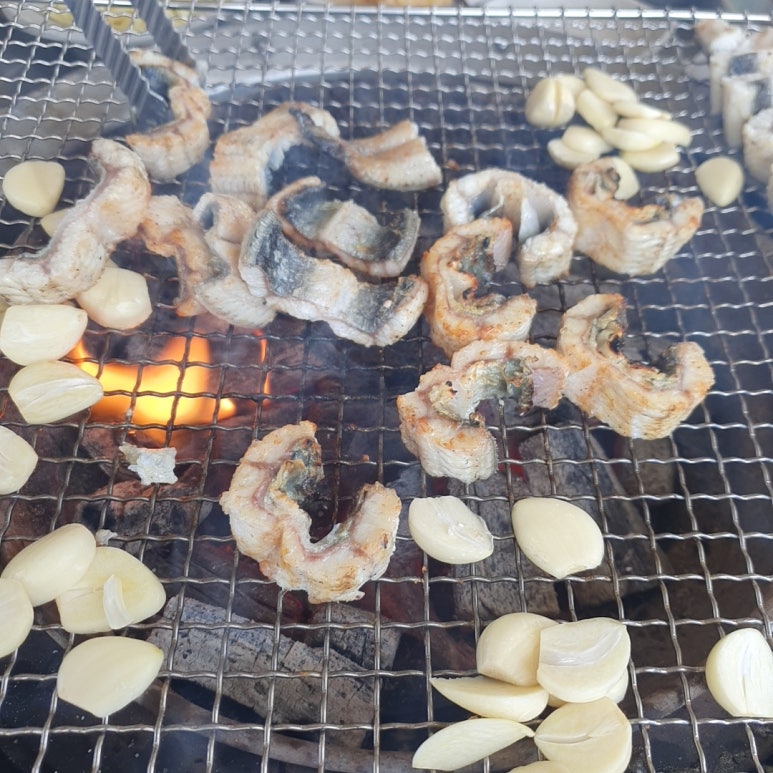 용문장어화로구이 이미지