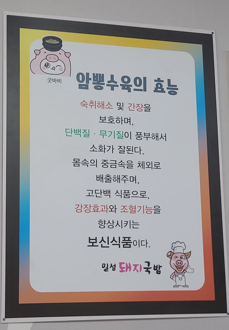 밀성돼지국밥 이미지