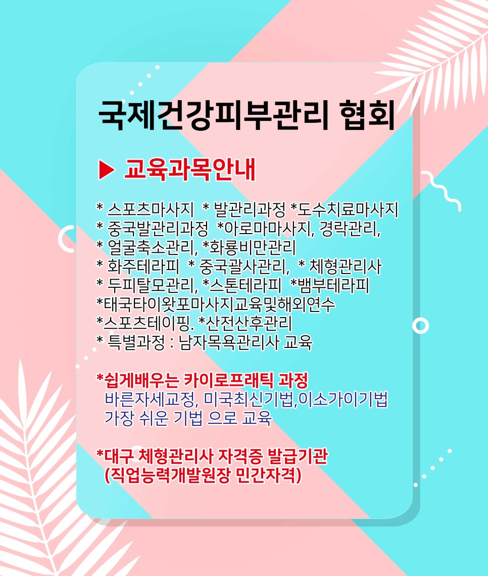대한마사지협회 이미지