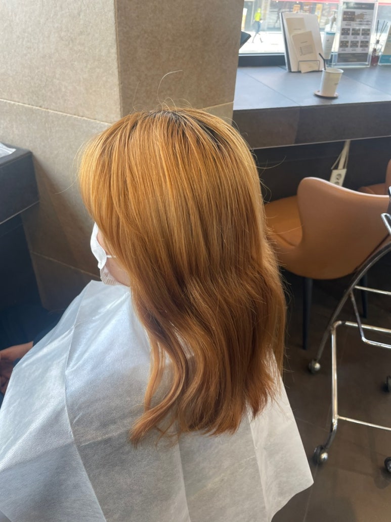 민오렌지헤어 이미지