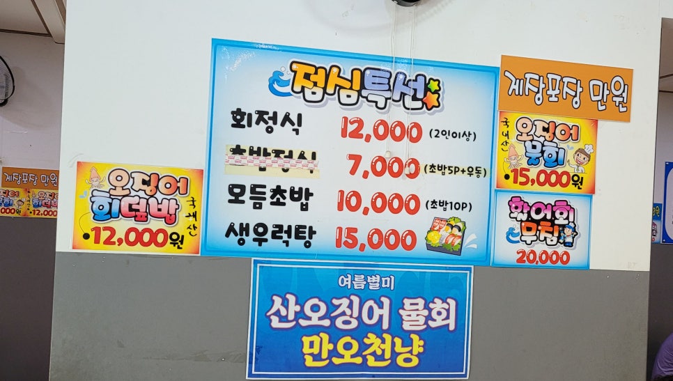 청춘회물회 이미지