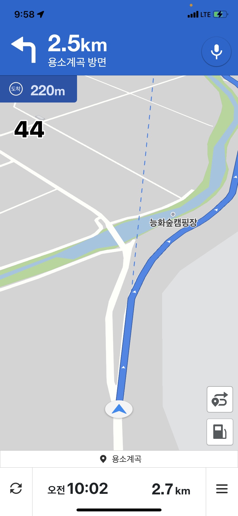 용소유원지 야영장 이미지