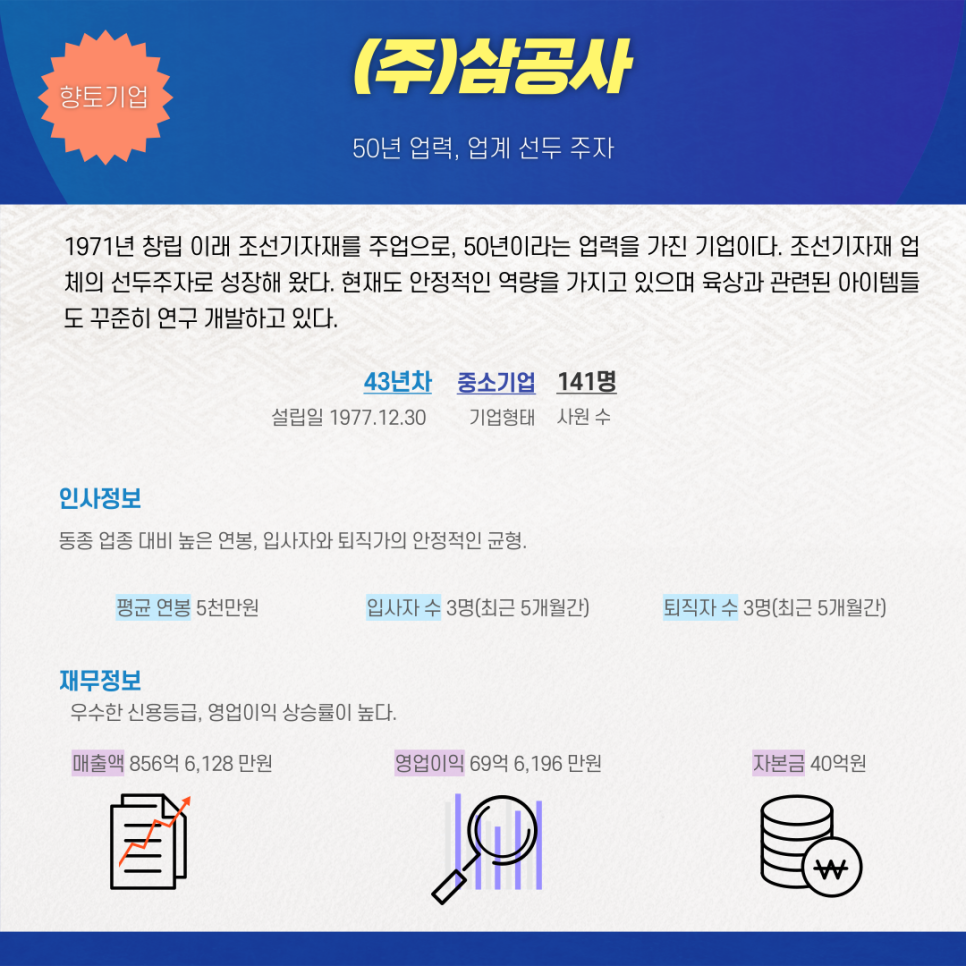 (주)삼공사 이미지