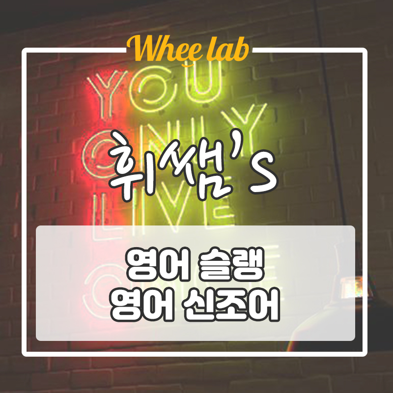 [영어 신조어, 영어 슬랭] 회화, SNS, 틱톡에서 활용되는 영어 신조어!