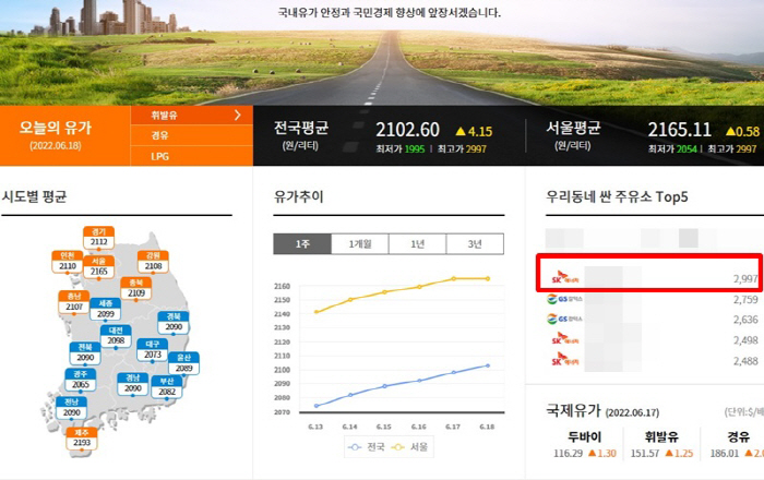 쌍용주유소 이미지