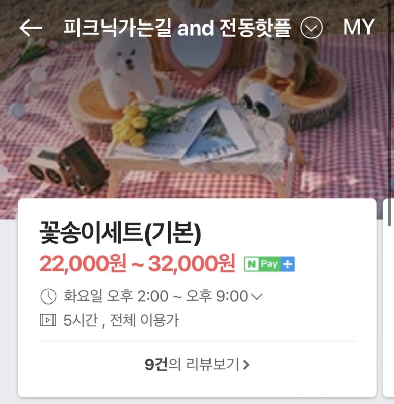 피크닉가는길 and 전동핫플 이미지