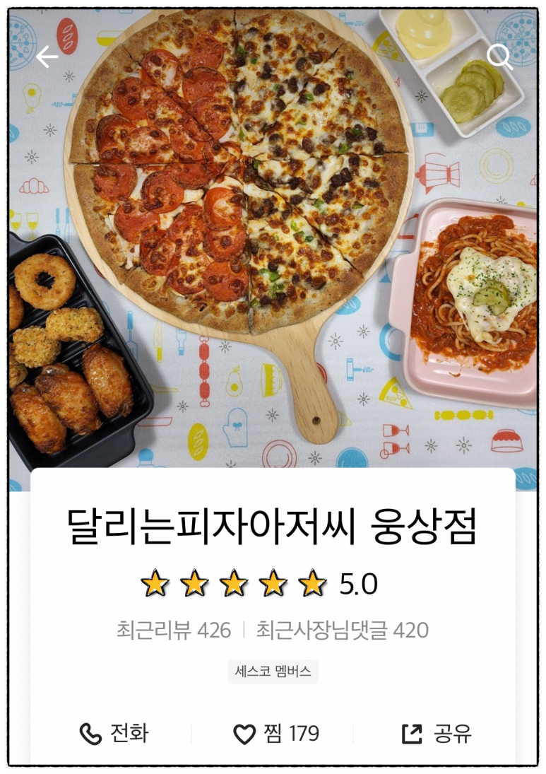 달리는피자아저씨 이미지