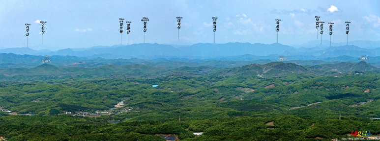 향로봉 방면 조망 이미지