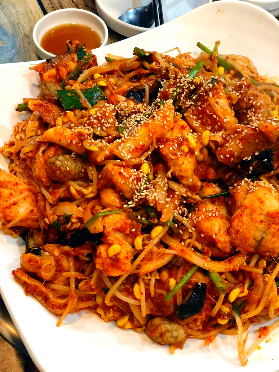 마산아구찜，굴 이미지
