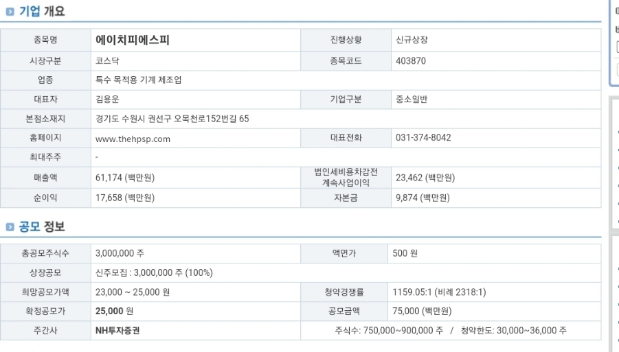 에이치에스피 이미지