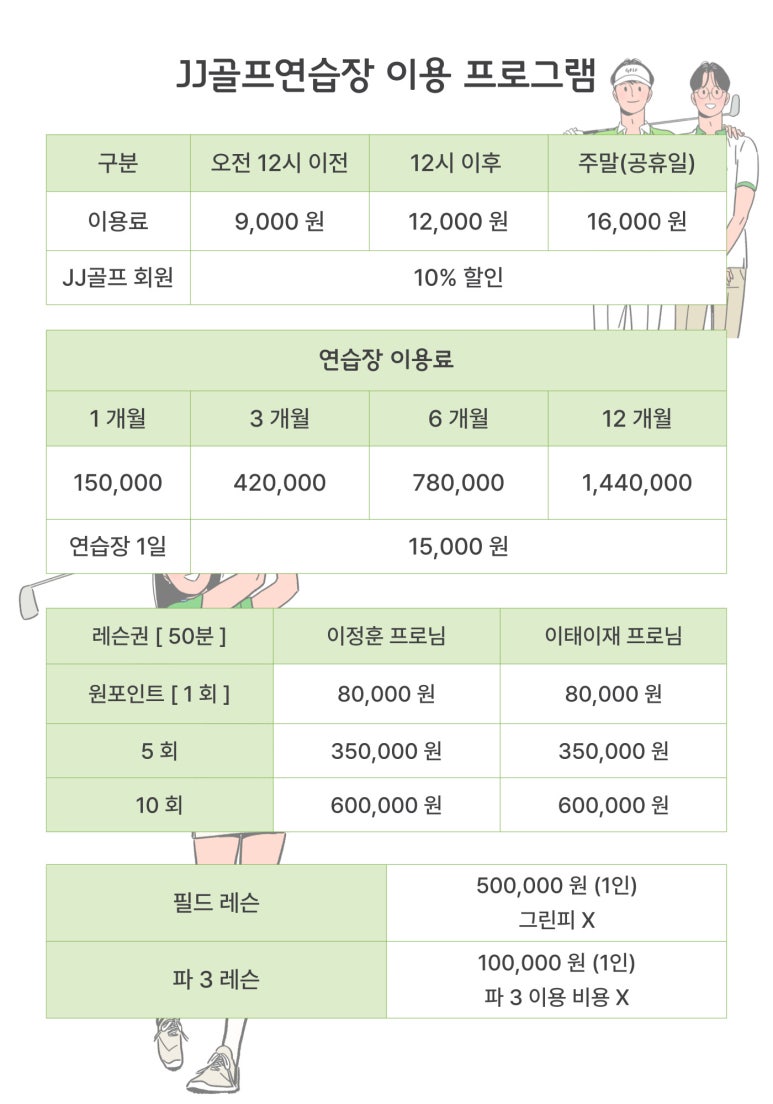 프렌즈스크린제이제이골프 이미지