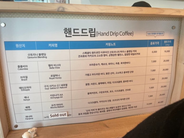 산토리니커피 이미지