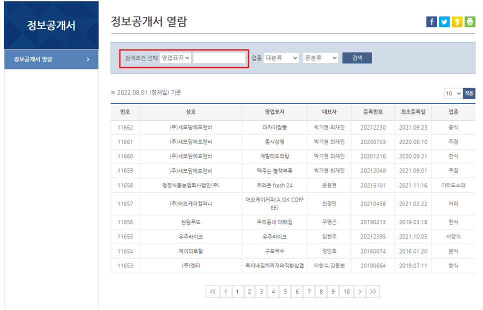 담에프앤비 이미지