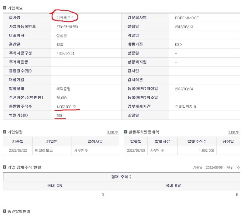 주식회사 이크레모스 이미지