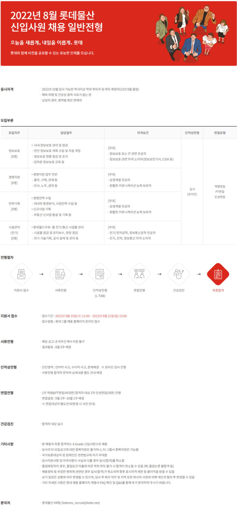 롯데물산(주) 이미지
