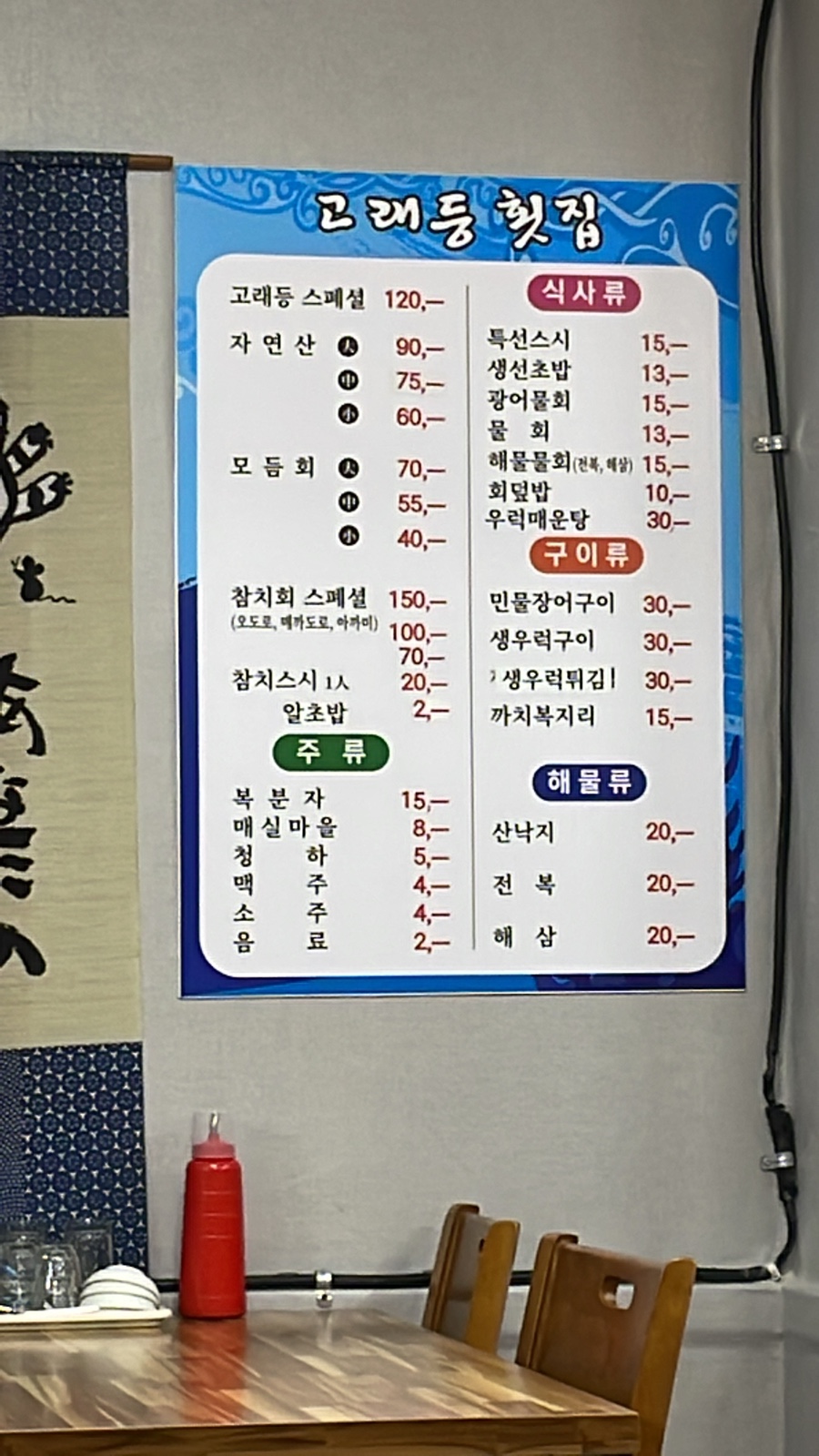 고래등횟집 이미지