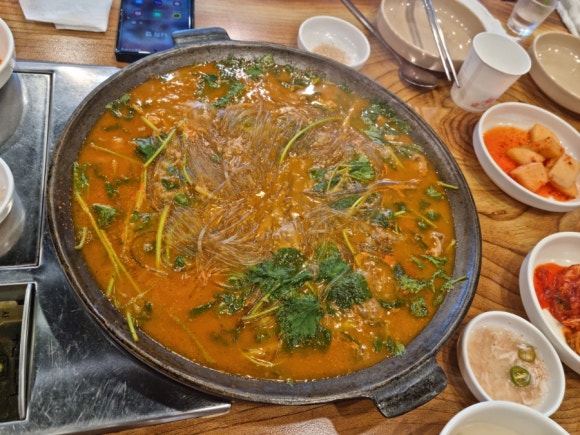 가마골왕순대전골 이미지
