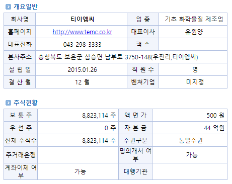 티이엠씨 주식회사 이미지
