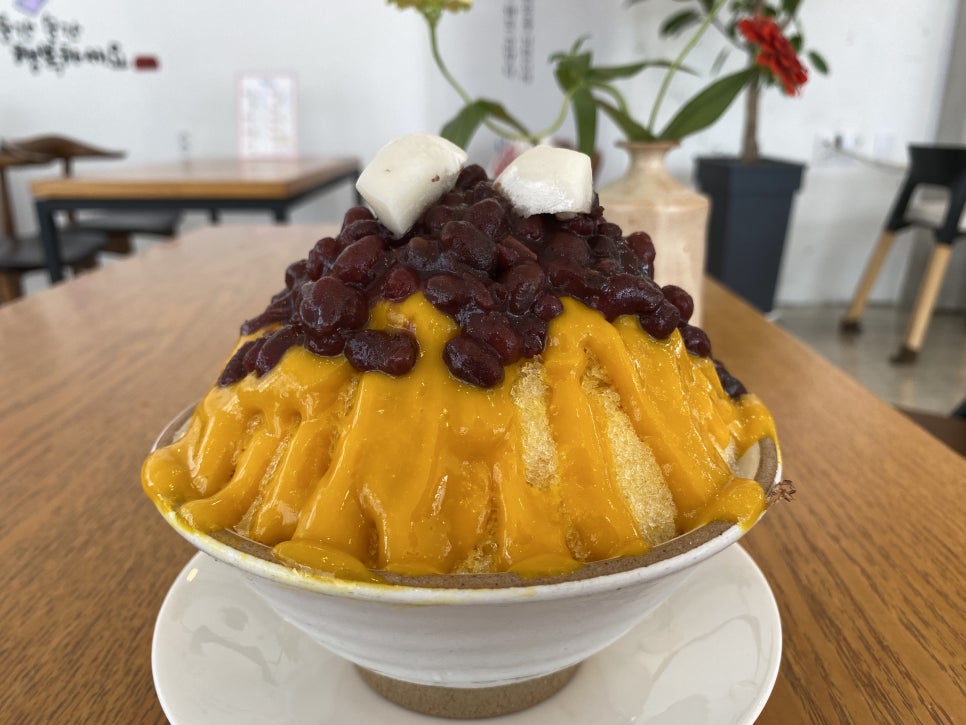 진주팥빙수 이미지