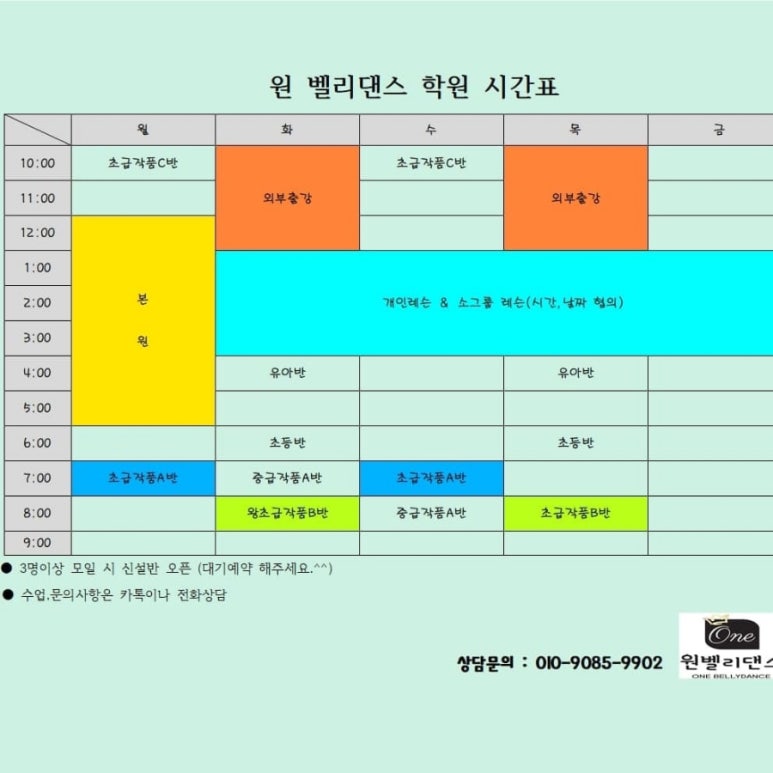 원벨리댄스학원 이미지