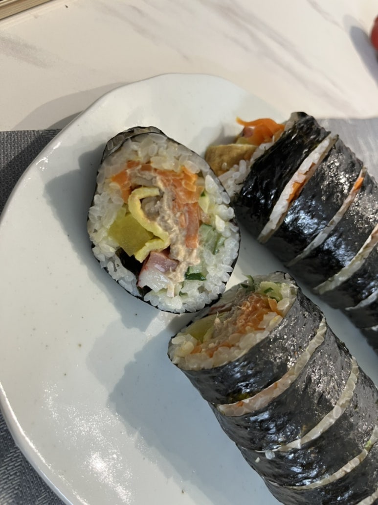 밥풀김밥&라면 이미지