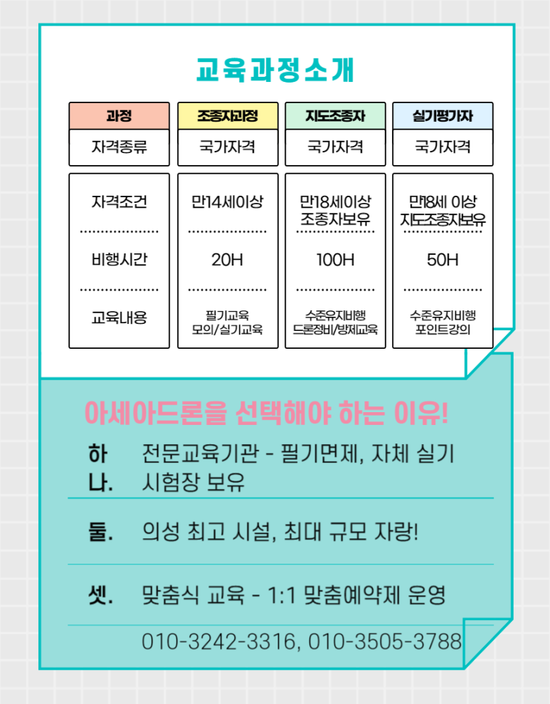 아세아드론전문교육원 이미지