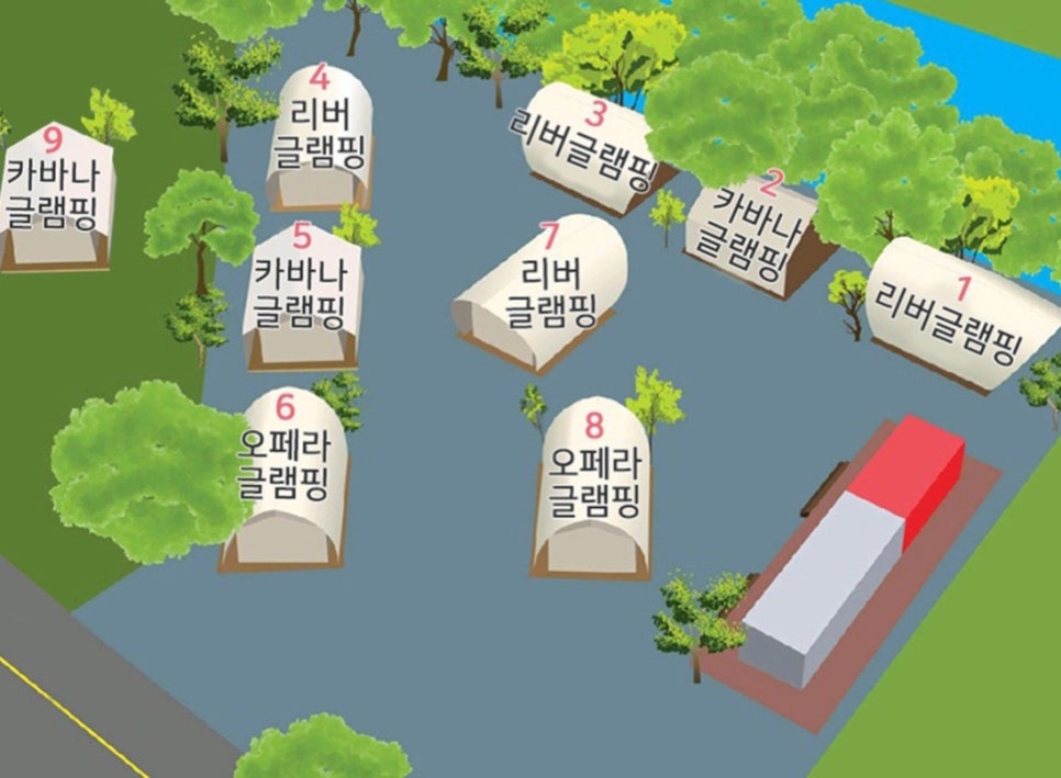 별이 빛나는 밤에 글램핑 이미지