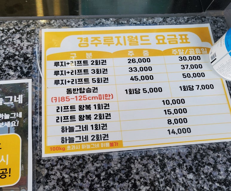경주루지월드 푸드코트 이미지