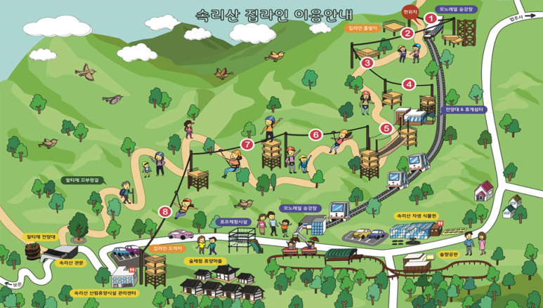 솔향공원 스카이바이크 시설 이미지