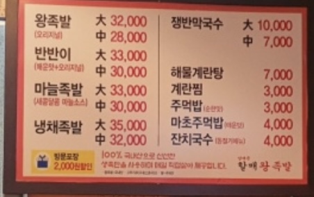 남대문할매왕족발 이미지