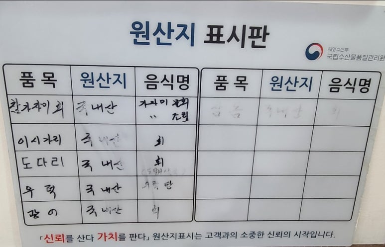 울산정자참가자미 이미지