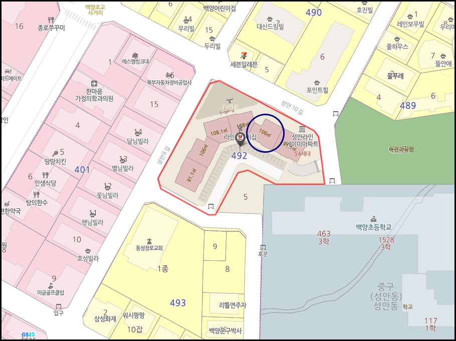 백양초등학교 이미지