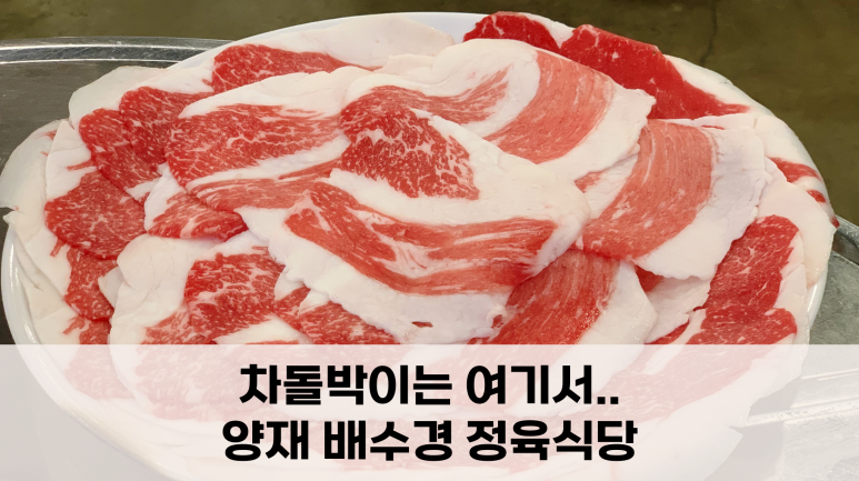 배수경양재정육식당 이미지