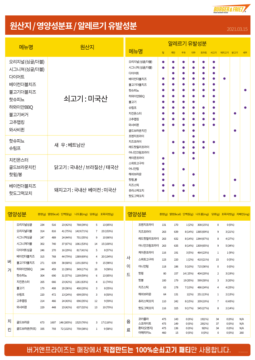 버거앤프라이즈신길뉴타운점 이미지