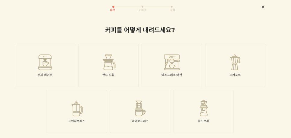 커피, 정기구독 이미지