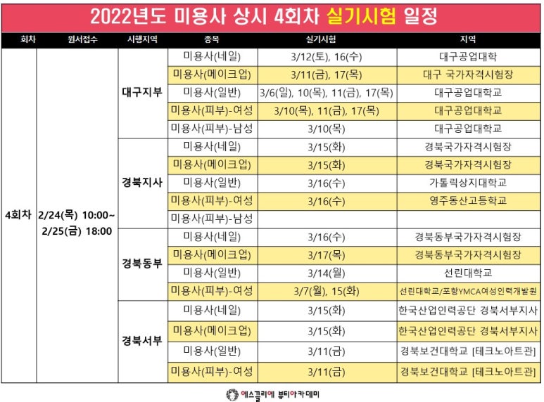 에스끌리에뷰티아카데미학원 이미지