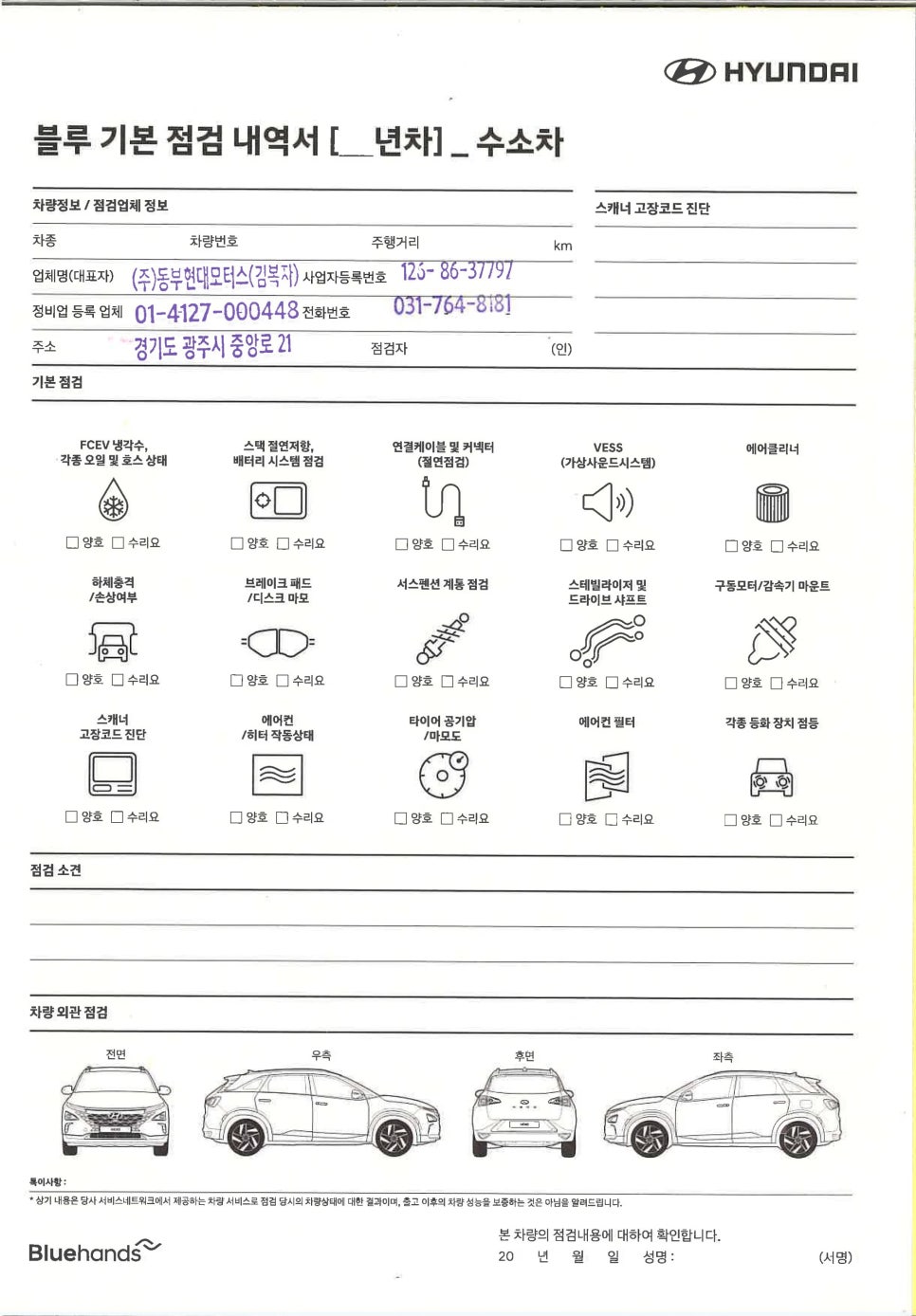 현대블루모터스 이미지