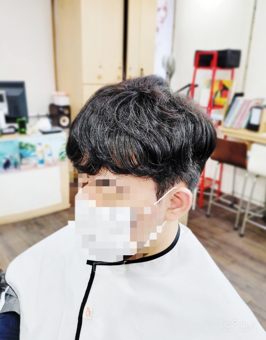 컷앤펌 미용실 이미지