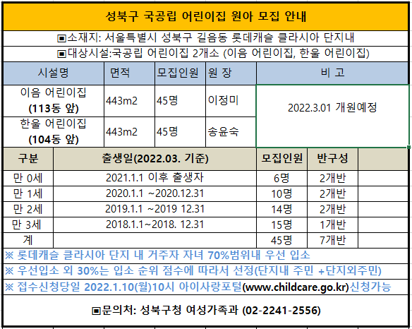 국공립롯데캐슬어린이집 이미지