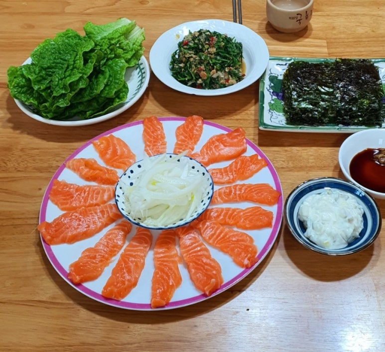 연어회 소스 만들기 연어회 맛있게 먹는법 : 네이버 블로그