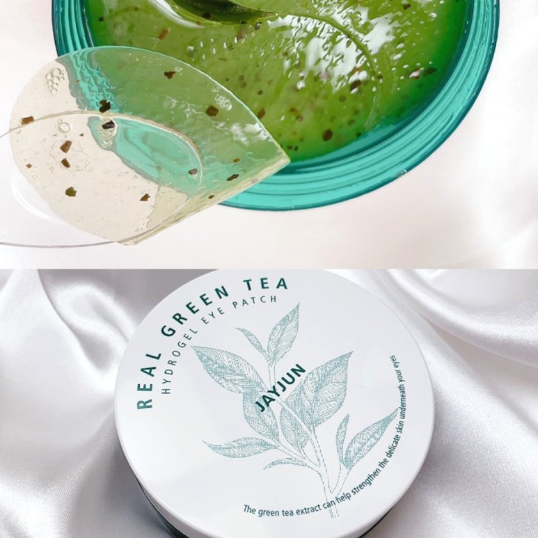 Jayjun Green Tea Hydrogel Eye Patches (60 Sheets) - Brightening & Anti-Wrinkle