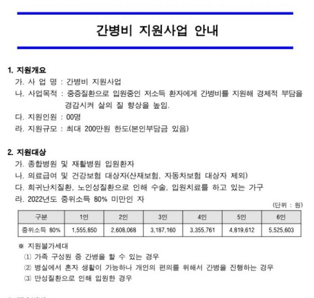 푸른간병 이미지
