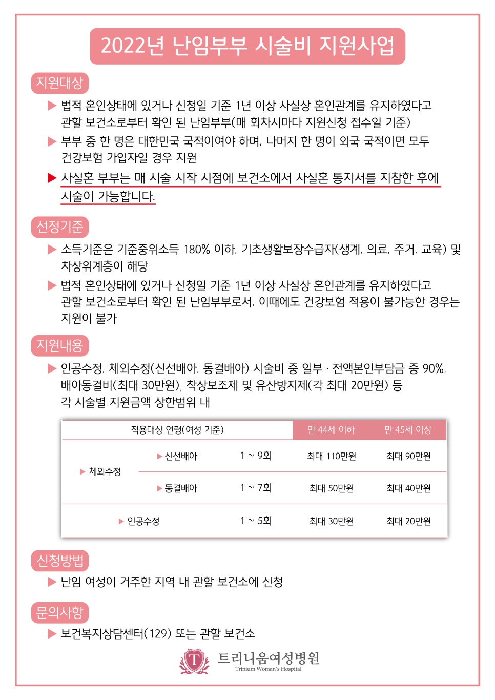 트리니움여성병원 이미지