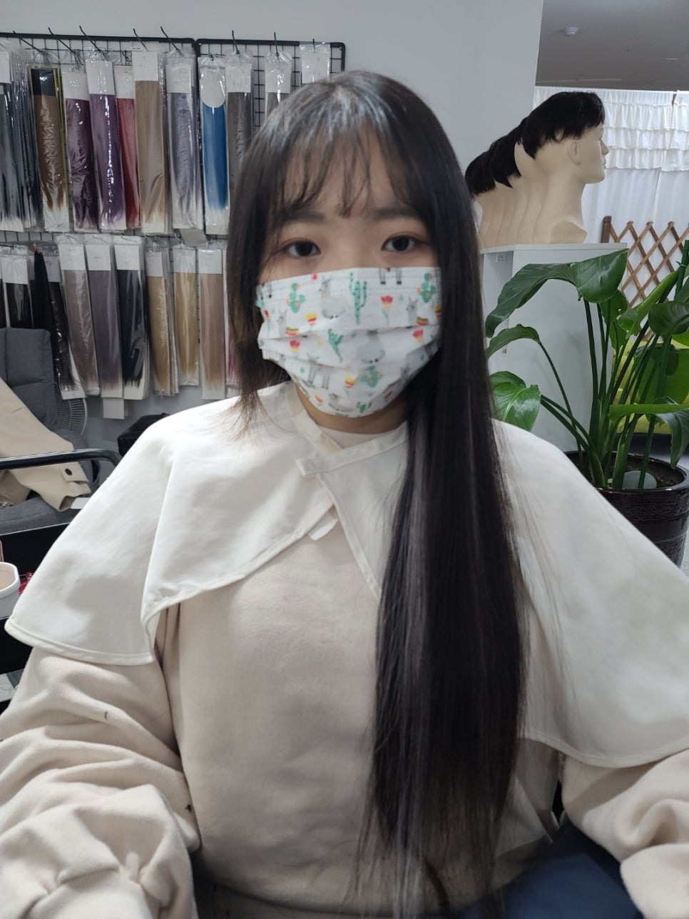 온붙임머리 이미지