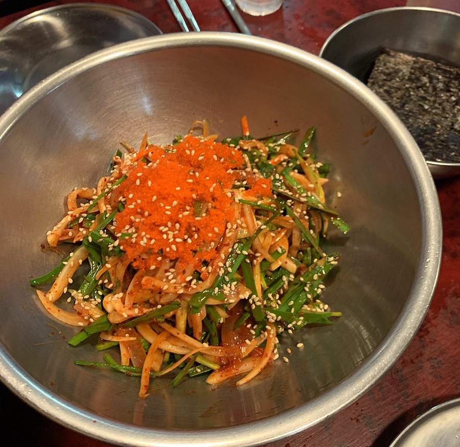 산오징어비빔，회 이미지